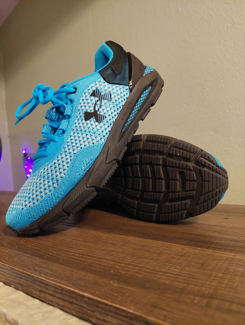 Under Armour Mens Blue Mesh Running Shoes